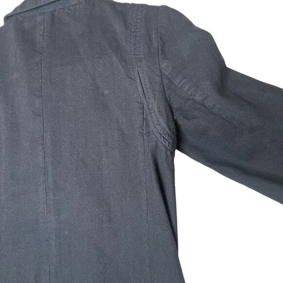 J. Crew Classic Twill Chino Coat Double Breasted 0 navy blue - Picture 9 of 16